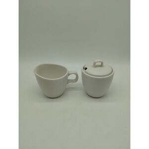 2004 Starbucks At Home Collection Ceramic Creamer & Sugar Bowl w/no Spoon #1041